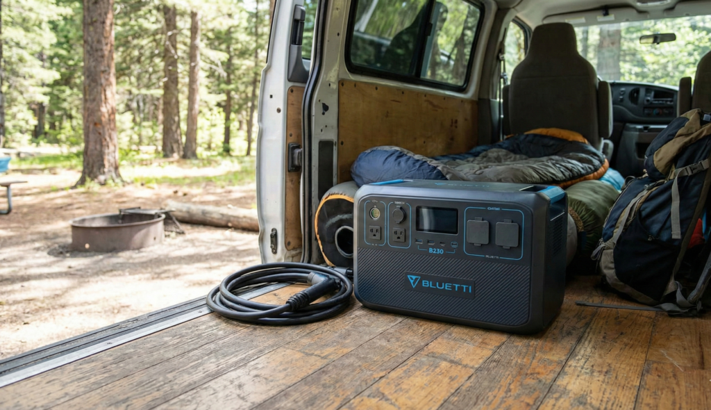 Bluetti en furgoneta Camper Vanlife