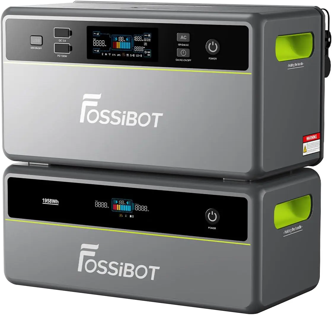 Batería solar FOSSiBOT FBP1200 conexiones traseras
