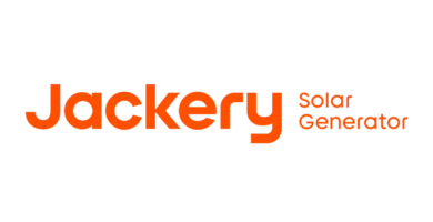 Logo de Jackery: Generadores solares y baterías portátiles para furgonetas camper