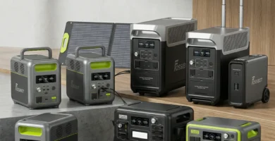 omparativa de las mejores estaciones de energía FOSSiBOT de 2026: modelos F7200, F3600 Pro, F2400 y F1800 para casa y camping.