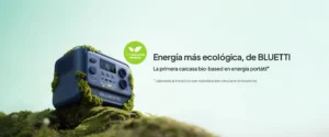La estación de energía portátil Bluetti Elite 100 V2 operando de forma sostenible en la naturaleza.