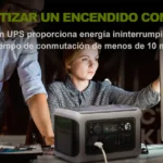 Uso de la ALLPOWERS R600 como sistema de alimentación ininterrumpida SAI con tiempo de respuesta de menos de 10ms.