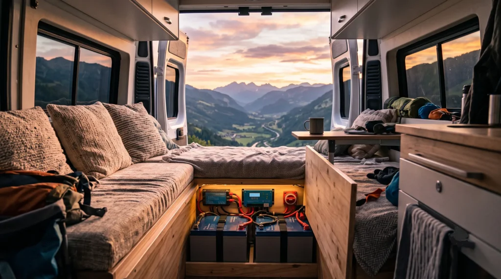 Instalación de Batería de Expansión en Camper Módulo de batería adicional para furgoneta camper o caravana